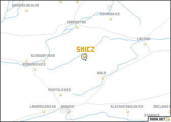 map of Śmicz