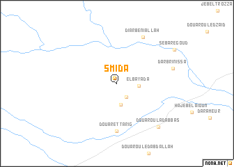 map of Smida