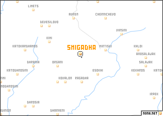 map of Smigádha