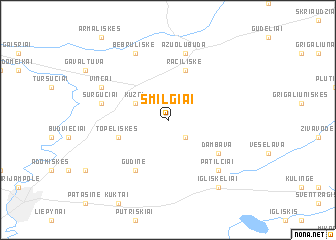 map of Smilgiai