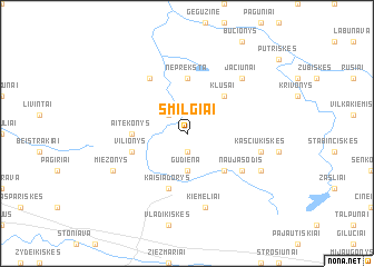 map of Smilgiai