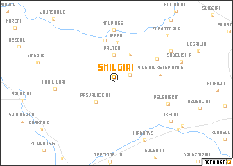 map of Smilgiai