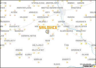 map of Smilovice