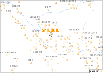 map of Smilovići