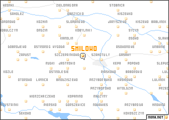 map of Śmiłowo