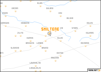 map of Smiltene