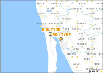 map of Smiltynė