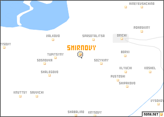 map of Smirnovy