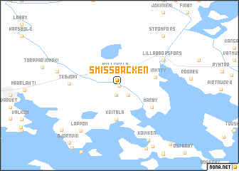 map of Smissbacken