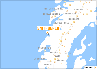 map of Smith Beach