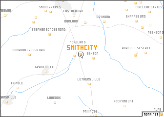 map of Smith City