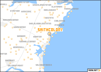 map of Smith Colony