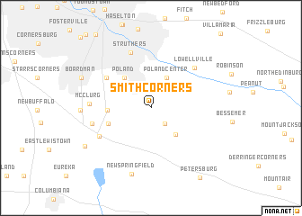 map of Smith Corners