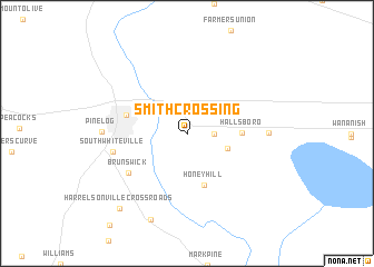 map of Smith Crossing