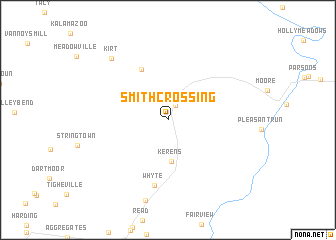map of Smith Crossing