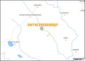 map of Smith Crossroads