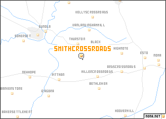 map of Smith Crossroads