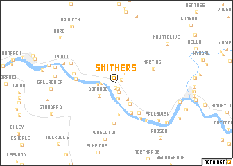 map of Smithers