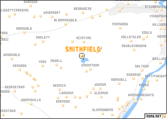 map of Smithfield