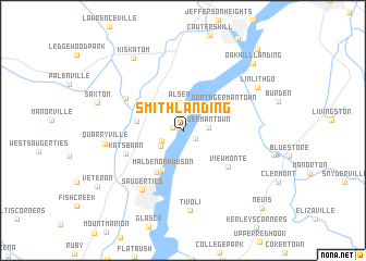 map of Smith Landing