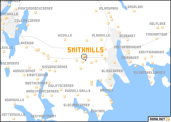 map of Smith Mills