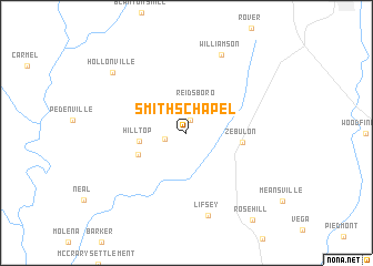 map of Smiths Chapel