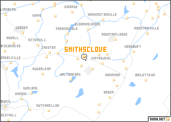 map of Smiths Clove