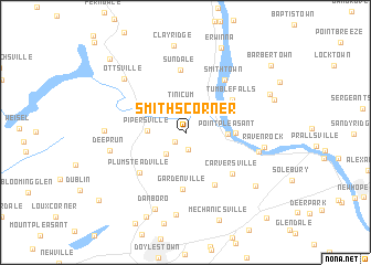 map of Smiths Corner