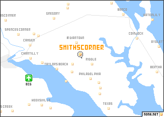 map of Smiths Corner
