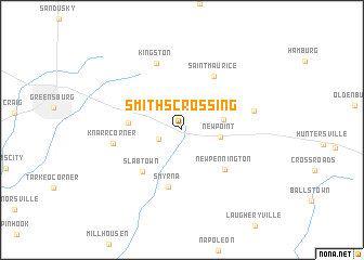map of Smiths Crossing