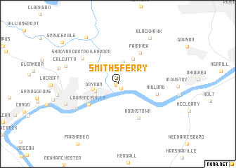 map of Smiths Ferry