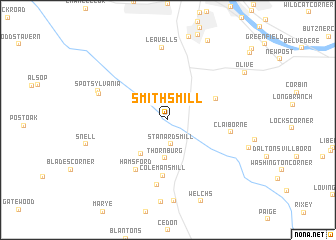 map of Smiths Mill