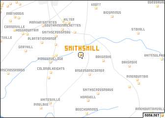 map of Smiths Mill