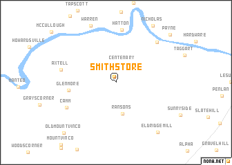 map of Smith Store