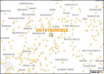 map of Smithtown Ridge