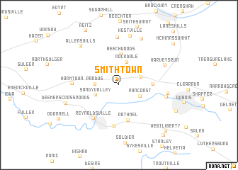 map of Smithtown