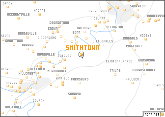 map of Smithtown