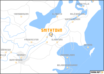 map of Smithtown