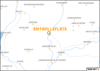 map of Smithville Flats