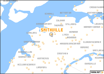 map of Smithville