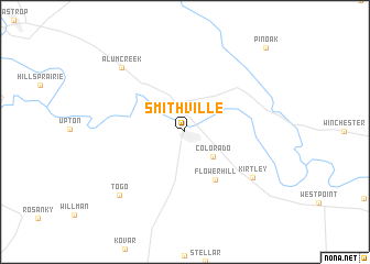 map of Smithville