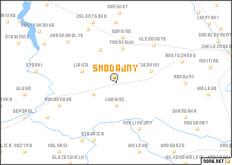 map of Smodajny