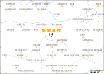 map of Smogulec