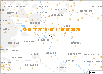 map of Smoke Creek Mobile Home Park