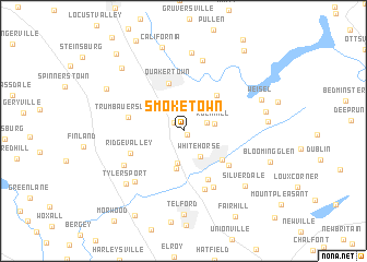 map of Smoketown