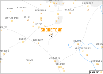 map of Smoketown