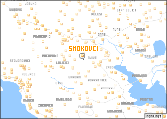 map of Smokovci