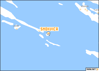 map of Smokvica