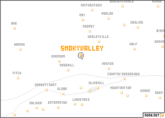 map of Smoky Valley