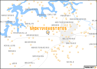 map of Smoky View Estates